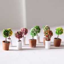 6PC 1:24 Scale Dollhouse Miniatures Accessories Potted Plants Flowers Pot Garden Garden Accessory price