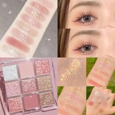 9 Colors Matte Eyeshadow Palette Makeup Kits Shimmer Glitter Eye Shadow PowderIN Eyeshadow price