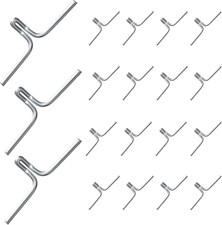 100 Piece Lawn Chair Webbing Clips - Metal Clips for Chair Frame Repair, Rubber Garden Chair price