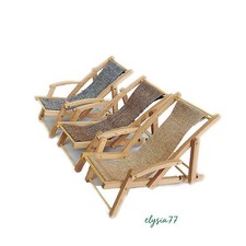 1/12 Scale Dollhouse Miniatures Garden Furniture  Beach Lounge Chair Accessories Garden Armchair price