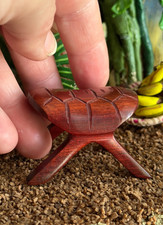 Dollhouse Miniature Stool Side Table Exotic Tropical Handcarved Decor Tiki Accen Garden Side Table price