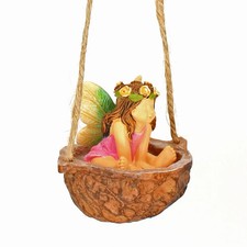 Fairy Garden Walnut Swing With Hook Included Marshall's Garden Garden Fairy Garden Swing price