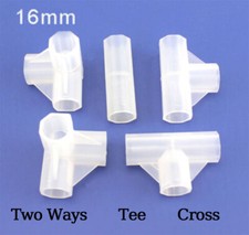 Plastic Garden Plant Awning Joints Connector Frame Greenhouse Straight/Tee/Cross Garden Awning price
