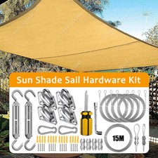 Sun Shade Sail Hardware Kit Garden Patio Awning Canopy Waterproof Cover Outdoor Garden Awning price