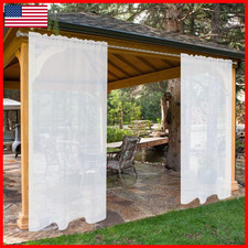 Spacedresser Waterproof Outdoor Sheer Curtains For - 2 Panels Rod Pocket Indoor Garden Daybed price