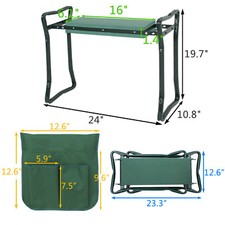 Foldable Kneeler Garden Kneeling Bench Stool Cushion with Pad & Tool Pouch Garden Stool price