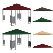 10'x10' Gazebo Canopy Top Replacement 1/2 Tier Patio Outdoor Sunshade Cover UV30 Gazebo price