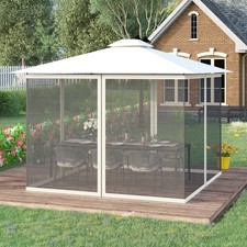 Universal 10' x 13' Gazebo Adjustable Replacement Mosquito Netting White Gazebo price