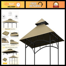 Double Tiered Grill Gazebo Replacement Canopy Top 5'x8' - Outdoor Shelter Roof C Gazebo price