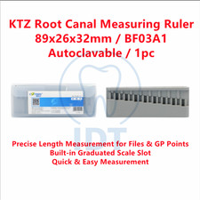 KTZ Root Canal Measuring Ruler 89x26x32mm Dental Endo Block BF03A1 1pc Other Test and Measurement Devices price