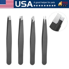 Eyebrow Tweezers Eyebrow Clip 4 pcs/Set Hair Beauty Pluckers Stainless Steel Tweezers price