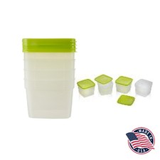 ARROW HOME PRODUCTS  04305 Translucent 1.5 Pint Freezer Storage w/Lime Lid 4 pk Freezers price