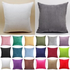 Plain Corduroy Solid Large Cushion Cover Soft Plush Pillow Case Home Sofa Decor Pillow price