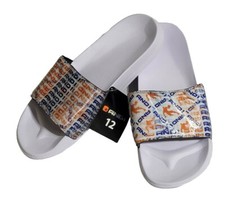 AND 1 Men's Size 12 White Sandals Slip-on Crossover Slides Slippers New Men's Slippers and Sandals price