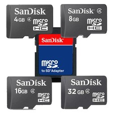 SanDisk 8GB 16GB 32GB Memory Cards Micro SD Micro SDHC Class4  TF + ADAPTER Memory Cards price