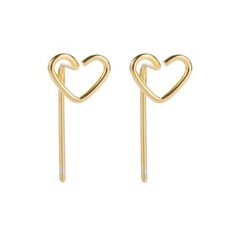 Fashion Stainless Steel Hollow Heart Ear Stud Earrings Women Party Jewelry Gift Gold Earrings price