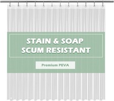 Clear Shower Curtain Liner 5G PEVA Waterproof with 72''x72 Shower / Bathroom Curtain price