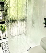 Bathroom Shower Curtain Clear Partition Curtain Waterproof Polygonal Shape70x78" Shower / Bathroom Curtain price