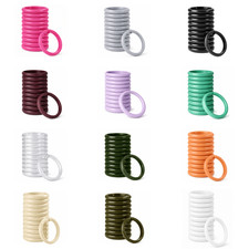 12 Plastic Shower Curtain Rings O Hooks Snap Lock Fits Standard Rod Shower / Bathroom Curtain price