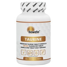 Taurine 750mg – Tab – Free Form Amino Acid – Energy, Focus & Recovery – Sowelo Strength and Performance Products price