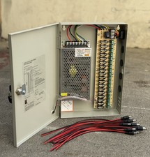 18 Channel Power Supply Distribution Lock Box DC 12V for CCTV Security Camera Security Camera Accessories price