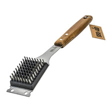 BBQ-Aid Barbecue Grill Brush and Scraper – Extended, Large Wooden Handle Grill and Barbecue price