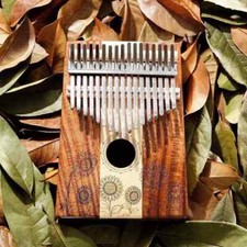 17 Key Kalimba Thumb Piano Finger Mbira Mahogany Wood Keyboard Music Instruments Keyboard Instruments price