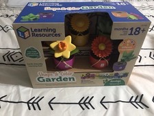 Learning Resources Shape & Color Garden, Toddler Outdoor Toys, Sensory Toys, Outdoor & Garden Toys price