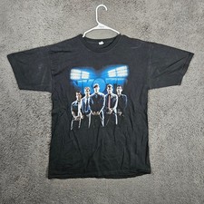 New Kids On The Block 98 Degrees Boyz II Men Package Tour T Shirt Mens L Black Graphic & Music Software price