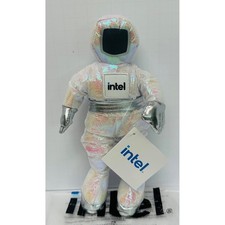 Intel Bunny People Astronaut Plush Iridescent White Silver 8 inch Tech Toy NWT Tech Toy price