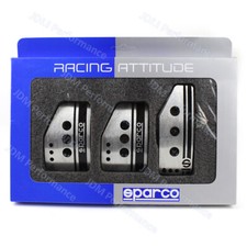 3pcs/set SPARCO Silver MT Car Aluminum Accelerator Brake Clutch Pedals Pad Cover Pedal Set price