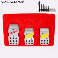 3pcs/set Momo R3000 Silver MT Car Aluminum Non Slip Gas Brake Pedal Pad Covers Pedal Set price