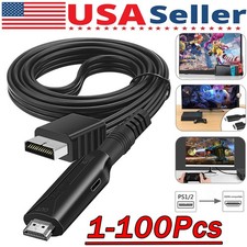 For Sony PS1 PS2 to HDMI Adapter Cable Game Console Audio Video Converter Lot PlayStation Game Console price