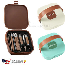 Manicure / Pedicure Set Nail Clippers Ear Cleaner Cuticle Grooming Kit Case New Manicure & Pedicure Set price