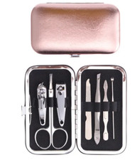 7pc Stainless Steel Manicure & Pedicure Set — Travel Nail Care Kit - New !! Manicure & Pedicure Set price