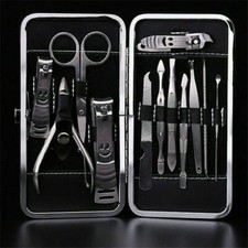 12pcs Manicure Set Nail Clippers Pedicure Kit Professional Grooming Tools Travel Manicure & Pedicure Set price