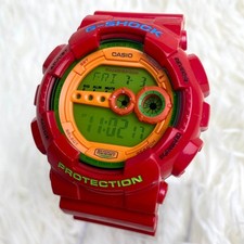 G SHOCK Hyper Colors GD 100HC Red G SHOCK CASIO Watch 2nd Generation Color Watch and Bracelet Accessory price