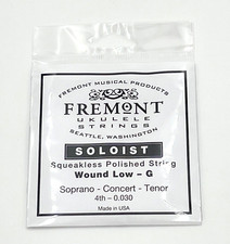Fremont "SOLOIST" Wound Low-G Squeakless Polished Ukulele String String Instruments price