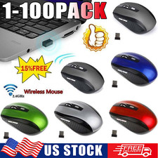 Wireless Optical Mouse Mice 2.4GHz USB Receiver For Laptop PC Computer DPI lot Wired Mouse price