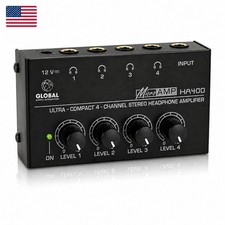 HA400 Ultra-Compact Stereo Headphone Amplifier 4-Way Headphone Amplifier US Stereo Amplifiers price