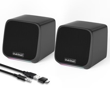 Computer Speakers for Desktop PC,Desktop Speakers,Small Black Gaming Speaker price