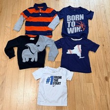 5-Piece Toddler Boys Shirt & Sweatshirt Bundle Lot Size 2T/24 months NIKE GAP Baby Sweatshirt price