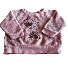 Disney Baby Minnie Mouse Pink Sherpa Fleece Sweatshirt Toddler 18M Baby Sweatshirt price