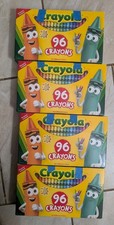 FOUR PACK Crayola 520096 96ct Crayons with Built-in Sharpener NIB New 4 SETS FS Built-in Sets price