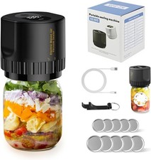 Mason Jar Vacuum Sealer 3 in 1 Electric Mason Jar Vacuum Sealer Kit  (Black) Vacuum Sealer price