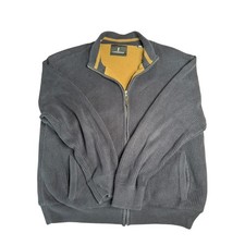 Lanesboro Mens Full Zip Knit Sweater Cardigan Cozy Lined Gray Casual Jacket XXL Men's Sweater & Cardigan & Knitwear price