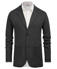 Men's Cardigan Sweater Shawl Collar Button Down Knit Blazer Jacket Knitwear M Men's Sweater & Cardigan & Knitwear price