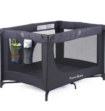 Pamo Babe Portable Crib Baby Playpen with Mattress and Carry Bag (Black) Baby Playpen & Cribs price