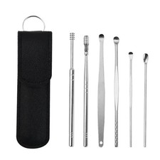 6Pcs Earwax Cleaning Tool with Spiral Earpick and Ear Curette, Ear Care Tool Hygiene and Cleaning price