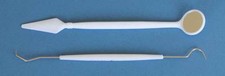 2Pc Dental Hygiene Kit, Mirror & Double End Pick/Explorer/Probe, Clean Teeth Set Hygiene and Cleaning price